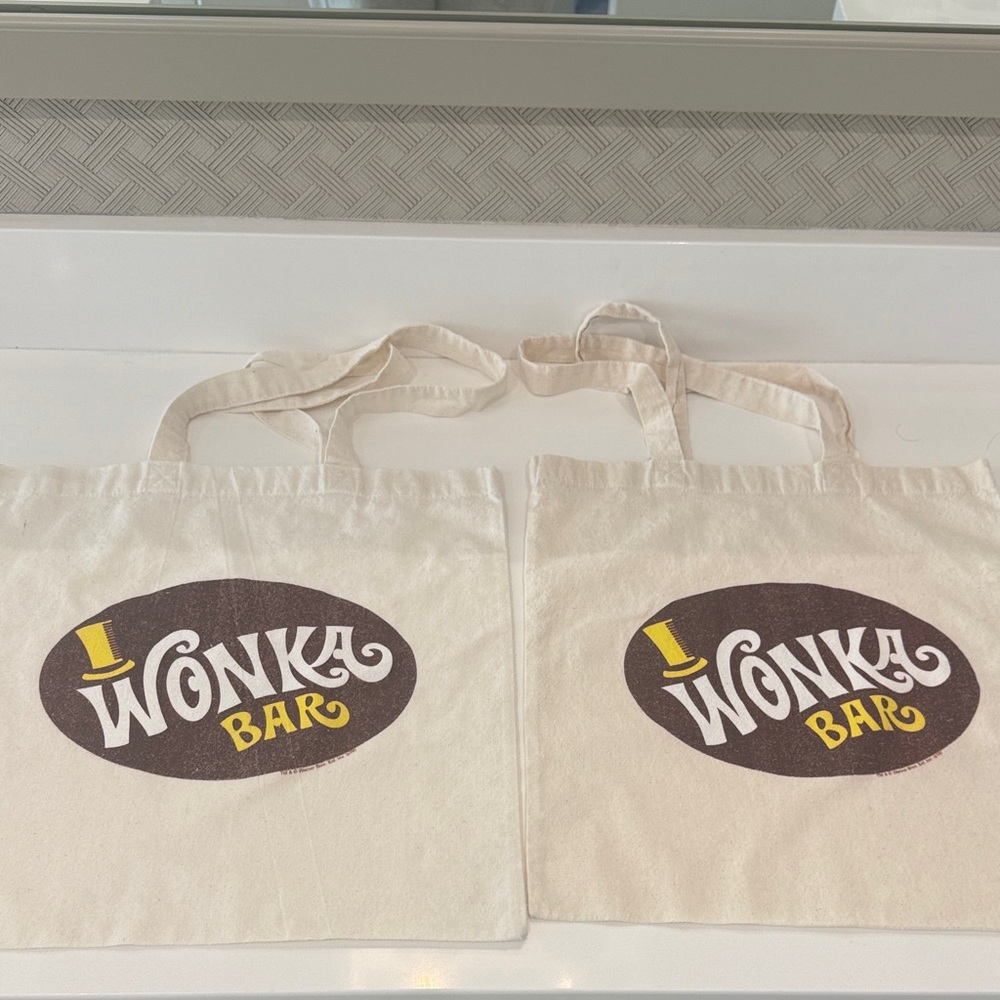Willy Wonka and the Chocolate Factory Wonka Bar Logo  Reusable Tote Bag